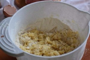 Chebureks with pork