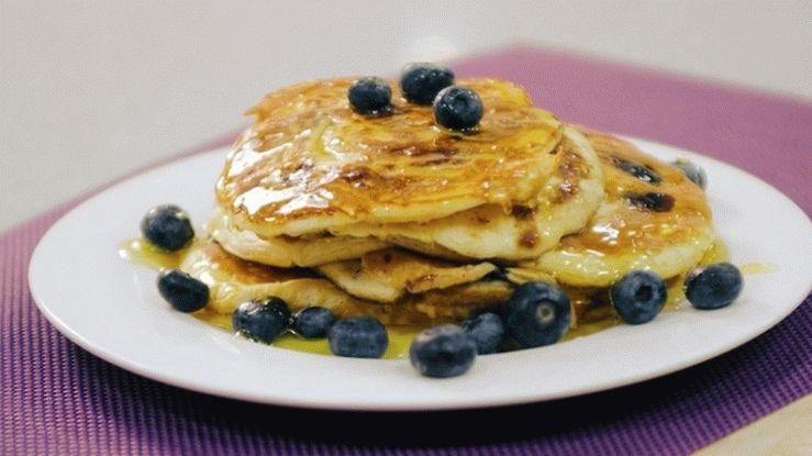 Blueberry pancakes