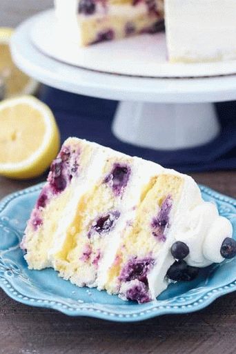 Photo of Blueberry Cake with Lemon Kurd Cream