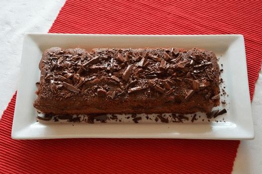 Photo of a quadruple loaf chocolate muffin
