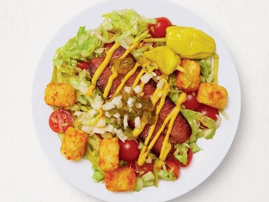 Photo Chicago Salad with Sausages