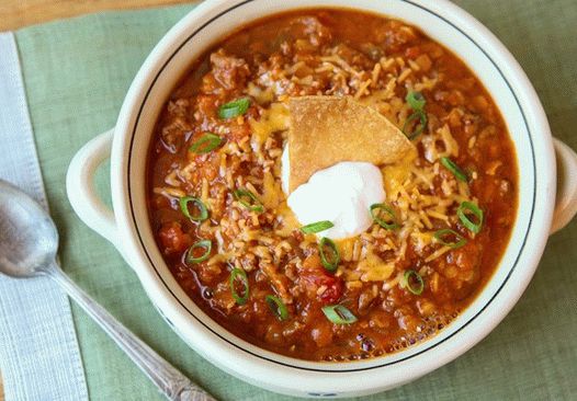Photo of Chile with lentils and pumpkin