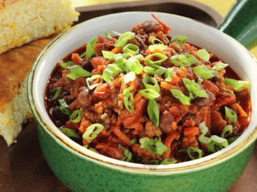 Photo of Chile with ground beef and carrots