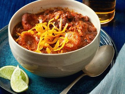 Photo of Chile with pork and corn dumplings