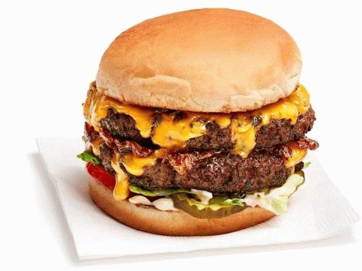 Photo Cheeseburger with Double Cutlet