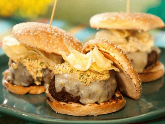 Photo Cheeseburger with Cream Cheese