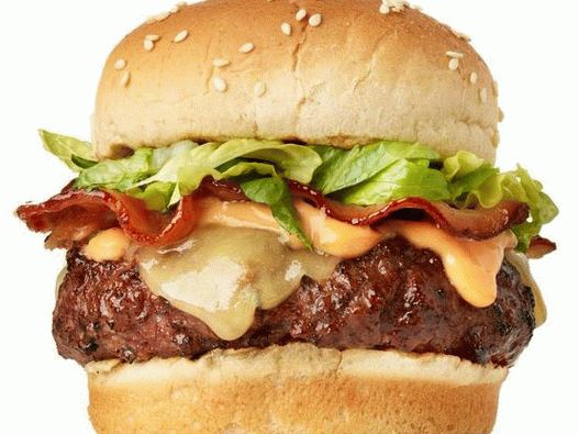 Photo Cheeseburgers with Bacon and Spicy Mayonnaise