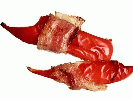 Bell Peppers Wrapped in Bacon