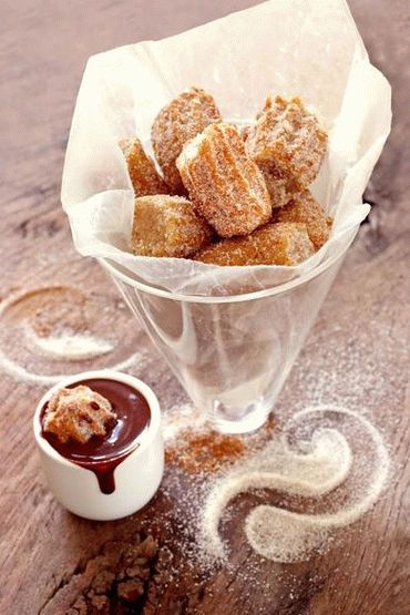 Photo of Churros with Chocolate Dip Sauce