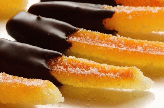 Photo Candied grapefruit peels