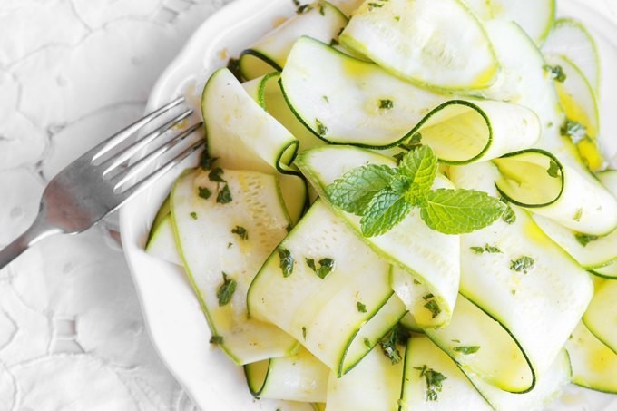 Zucchini in lemon juice