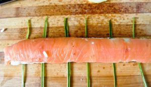 Sushi rolls without nori