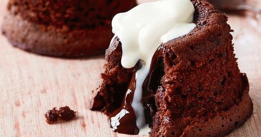 Photo Chocolate ganache dessert (Fondan)