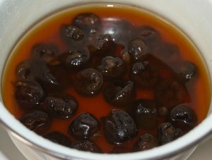 Dessert bread soup
