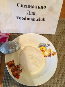 Baby rice porridge