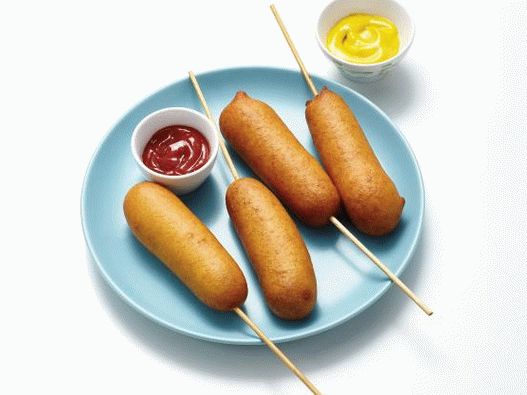 Photo Homemade Corn Dogs