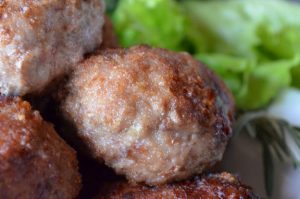 Homemade meatballs