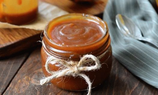 Photo Homemade condensed milk caramel