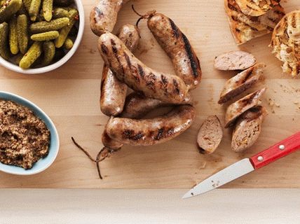 Photo Home-made veal sausage