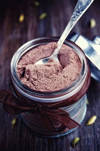 Photo Homemade flour mixture for brownie