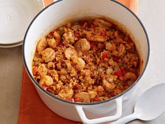 Photo of Jambalaya with ham and shrimp
