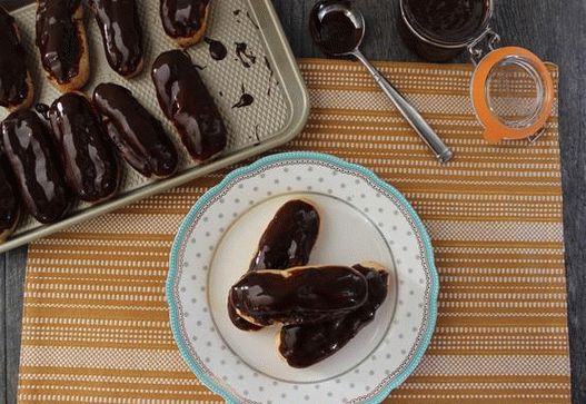 Photo of Eclairs with chocolate icing