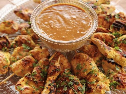 Dish Photography - Chicken Satei with Peanut Sauce