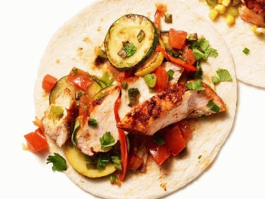 Photo of Fajitas with chicken and zucchini