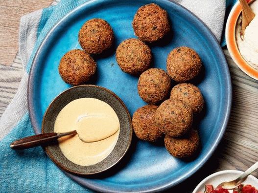 Photo of Falafel with hummus and three dips