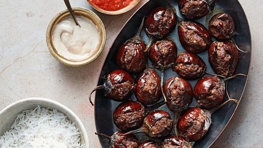 Photo Stuffed Eggplant with Lamb