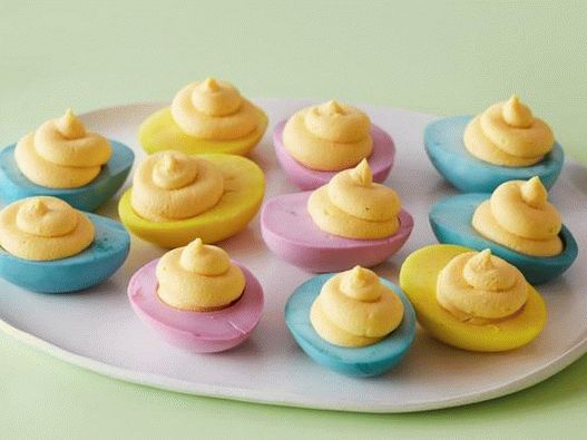 Photo Stuffed Colored Eggs