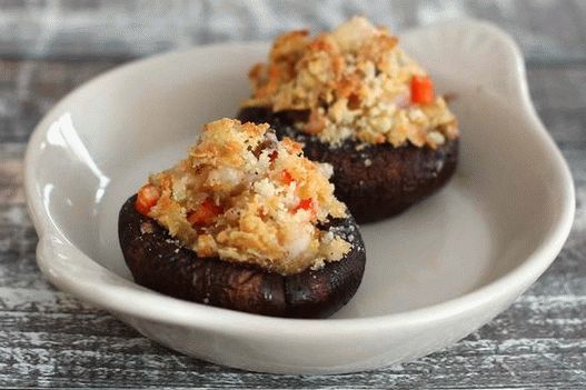 Photo Stuffed Mushrooms with Crispy Crab Filling