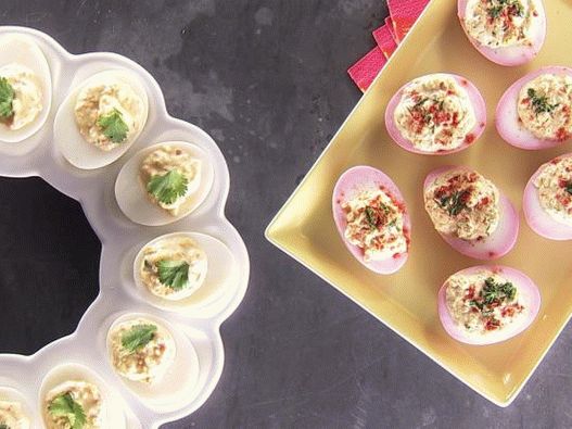 Photo Stuffed Eggs in Thai