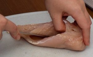 Turkey fillet in foil