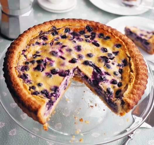 Photo Finnish blueberry pie