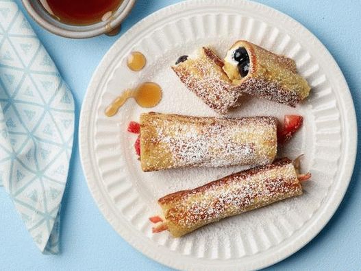 Photo French roll toasts