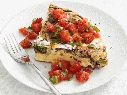 Photo of Frittat with ricotta and tomato salad