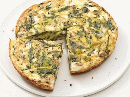 Photo of Frittat with Spinach and Feta Cheese