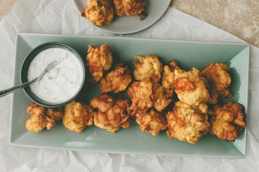 Photo of Shrimp Fritters with Gherkin Sauce