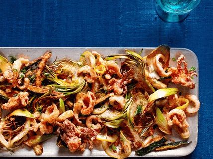 Photo of fritto mysto squid and vegetables