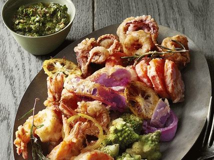 Photo of Fritto Mysto with anchovy dip sauce