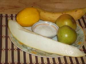 Fruit salad with melon