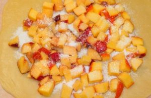 Galeta with nectarines