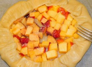 Galeta with nectarines