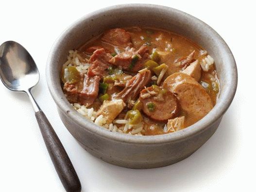 Photo of Gumbo with turkey, chicken and sausage