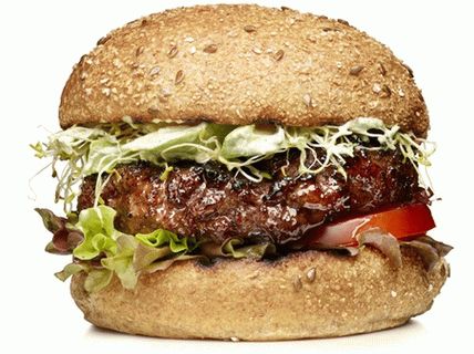 Photo Hamburgers with avocado and herbs