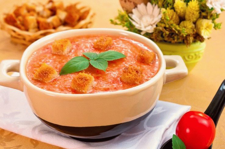 Wine vinegar gazpacho