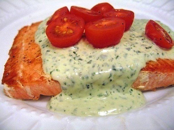 Char in cream sauce
