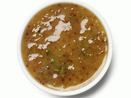 Photo Mustard with Peach Jam and Thyme