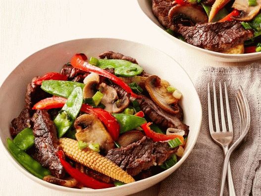 Photo Beef with Stir-Fry Vegetables